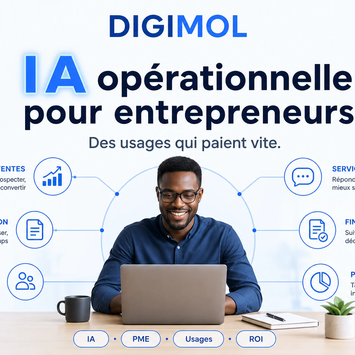 IA opérationnelle pour entrepreneurs : des usages qui paient vite