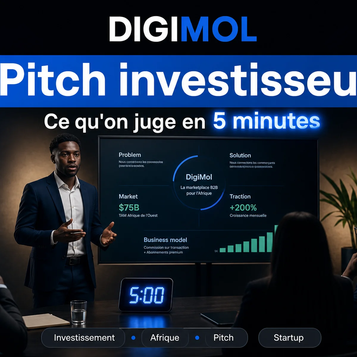 Pitch investisseur : ce qu’on juge dans les 5 premières minutes