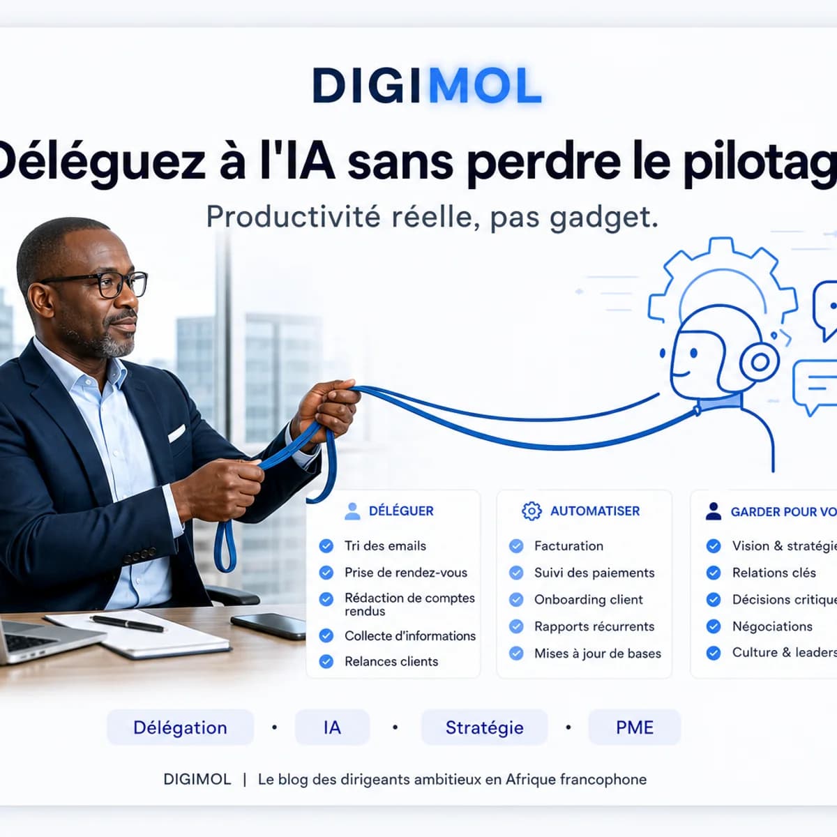 Les entrepreneurs intelligents délèguent déjà à l’IA (sans y laisser leur stratégie)