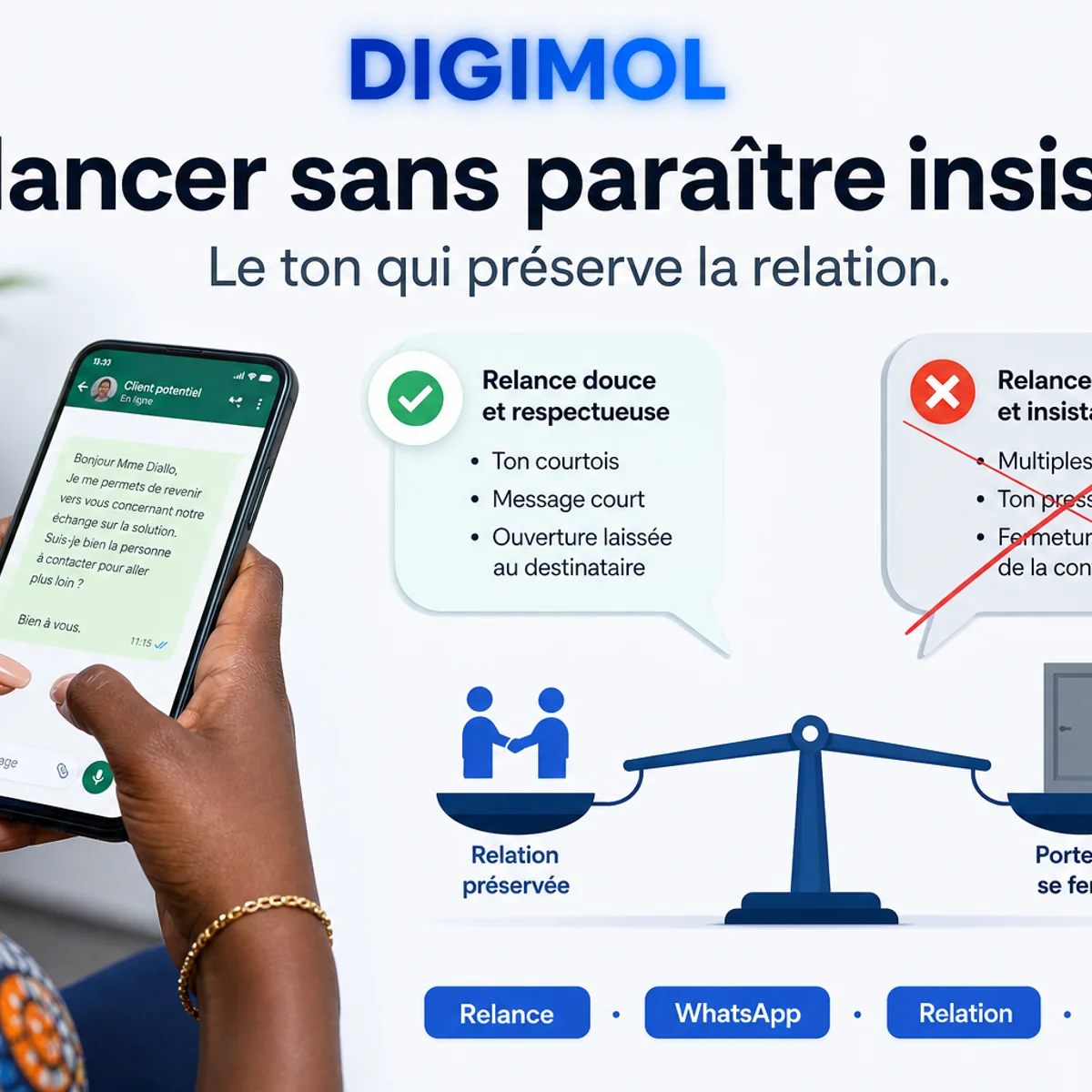 Comment relancer un client sans paraître insistant