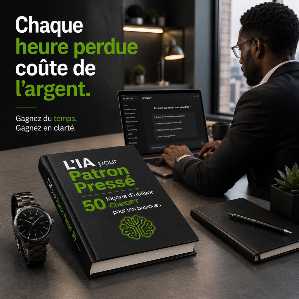 L’IA pour Patron Pressé — 50 façons concrètes d’utiliser ChatGPT pour ton business — contenu inclus