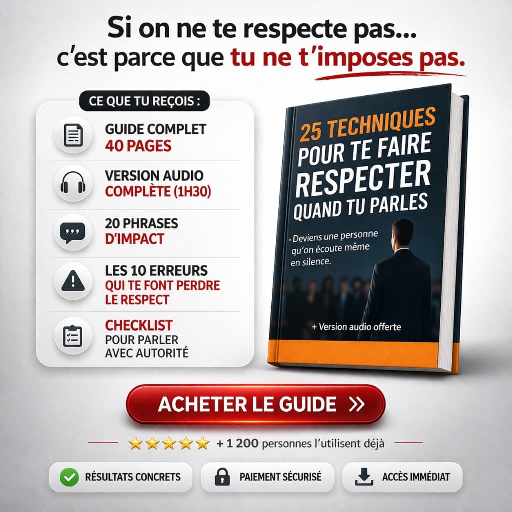 25 techniques pour te faire respecter quand tu parles
