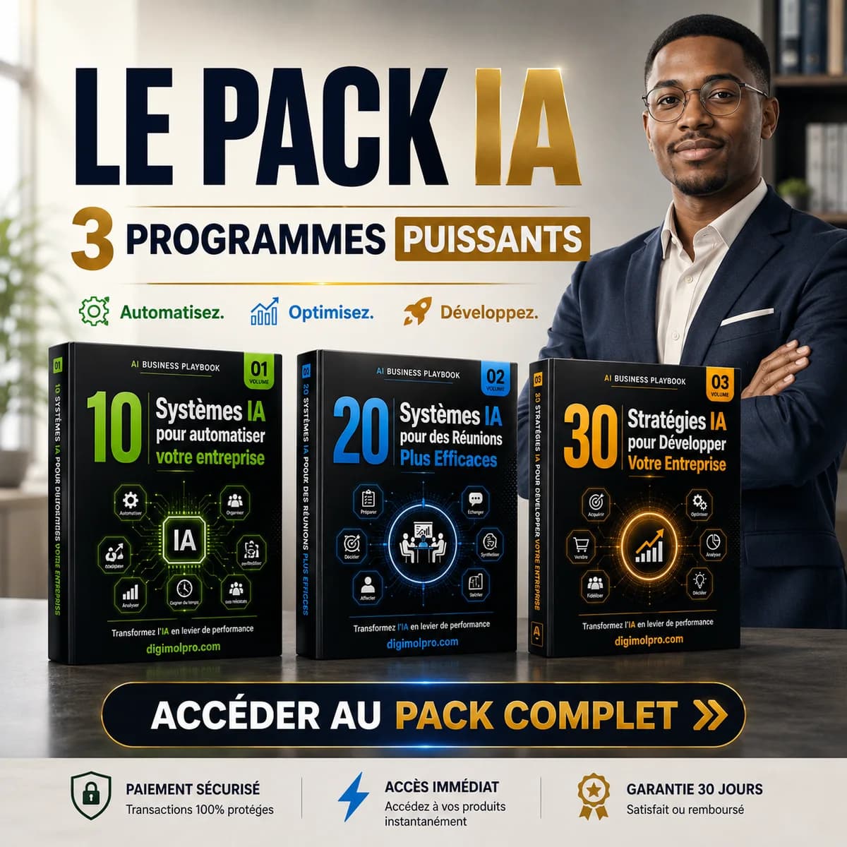Le Pack IA — 3 Programmes Puissants