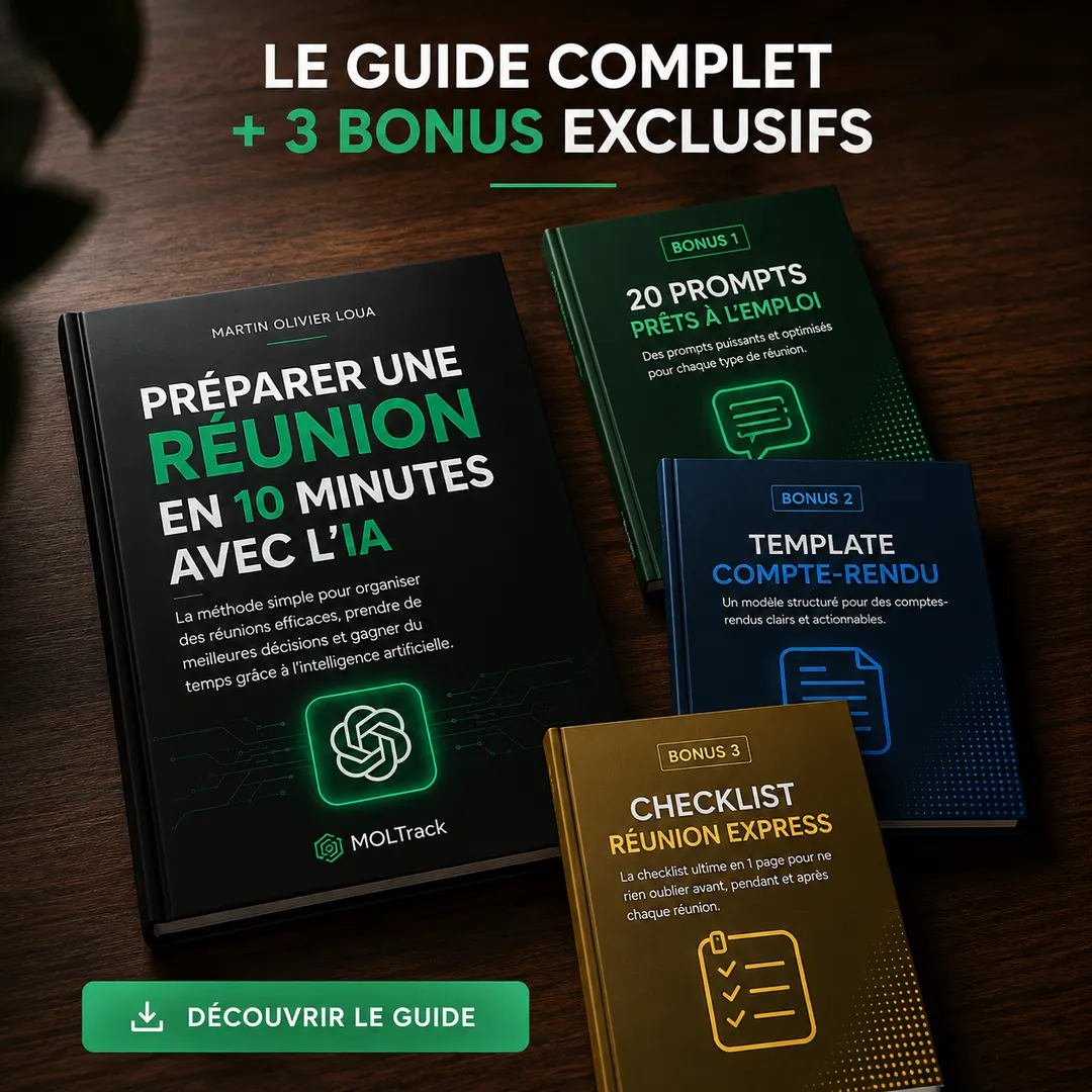 Préparer une réunion en 10 minutes avec l’IA — contenu inclus